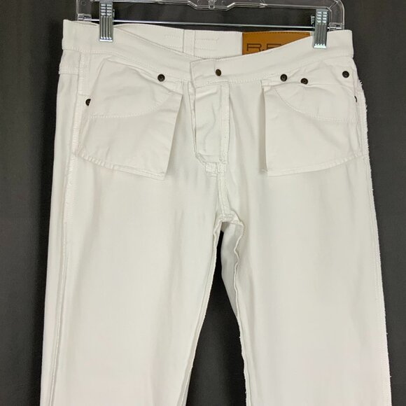 RED Valentino White Straight Leg Mid-Rise Jeans Sz 28 - Picture 10 of 16
